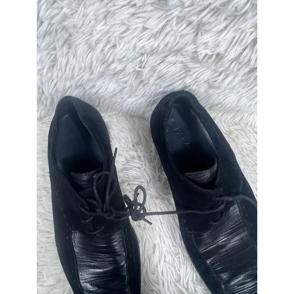 Paradox London Upper Leather Dress Shoes Mens 41 US 8 Black Lace Up Hand Made